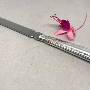 antiker, viktorianischer, versilberter Brieföffner. Ideales Geschenk und Schreibtisch Accessoire