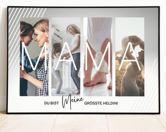 Personalisiertes Geschenk für Mama. Das perfekte Poster zum Muttertag oder Geburtstag.