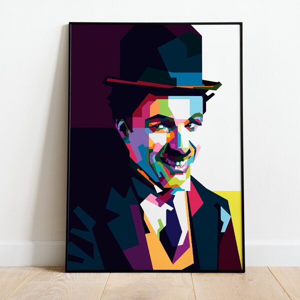 Pop-Art Poster Charlie Chaplin