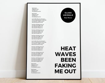 Personalized lyrics as a poster