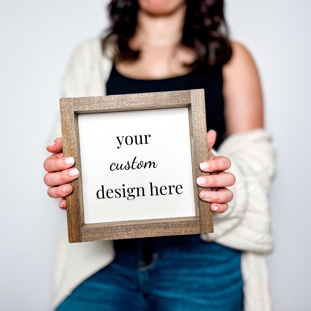 Custom Create Your Own 8x8 Wood Sign • Personalized Wall Decor - Etsy