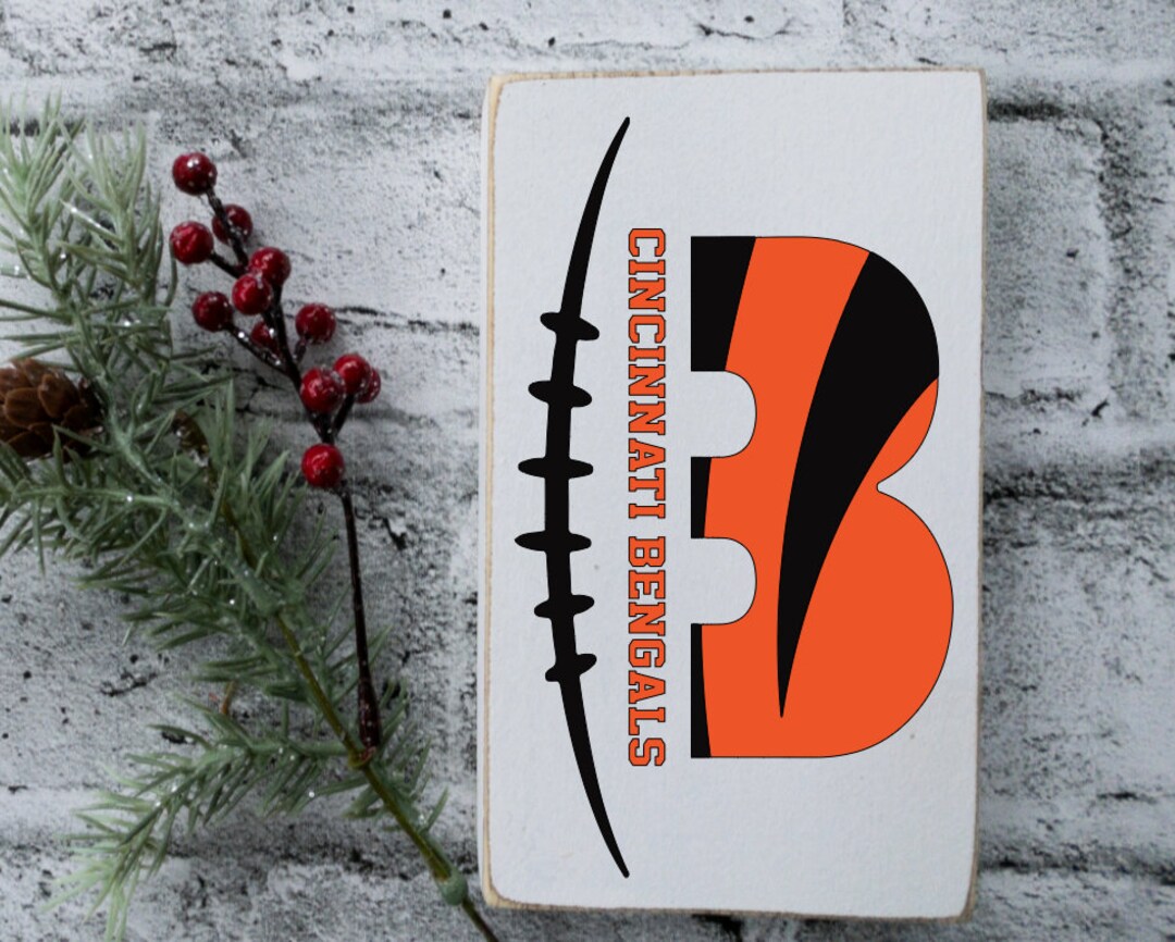 Football Wall Decor Cincinnati Sign Bengal's Football Sign Man Cave
