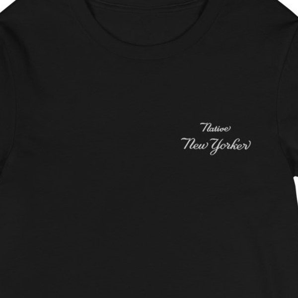 NEW YORKER Long Sleeve Tee #1 (embroidered) : Native NYer Collection