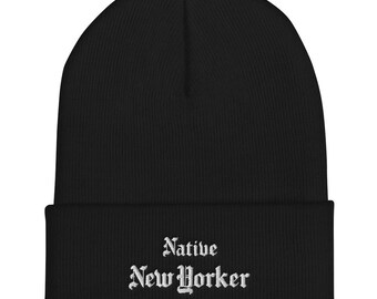 NEW YORKER Beanie #2 (embroidered) : Native NYer Collection