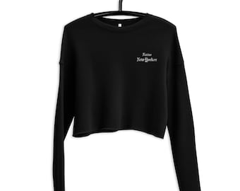 NEW YORKER Cropped Sweatshirt #2 (embroidered) : Native NYer Collection