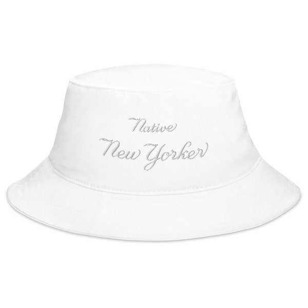 NEW YORKER Bucket Hat #1 (embroidered) : Native NYer Collection