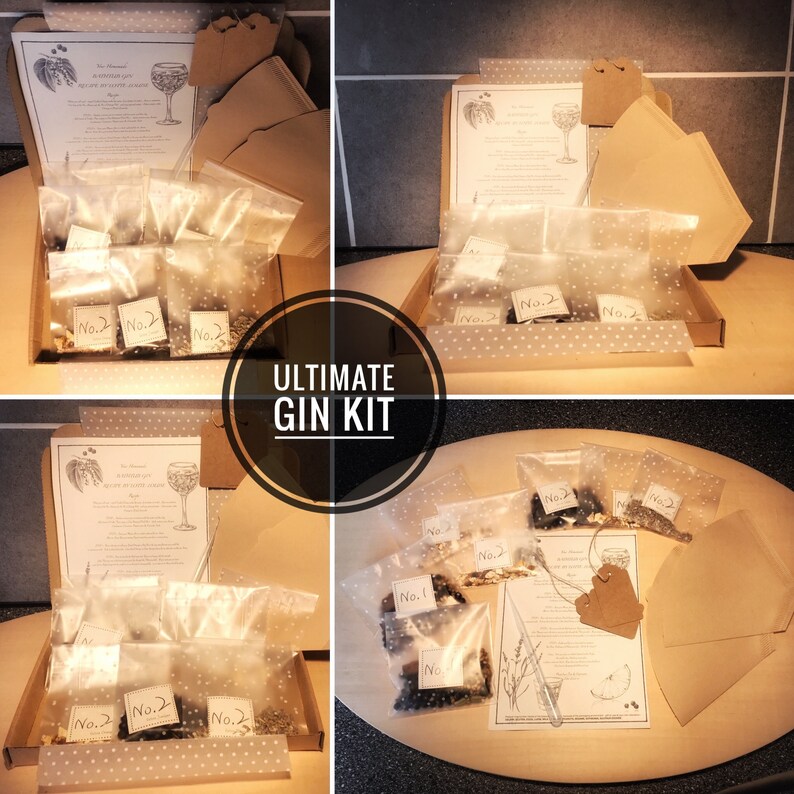 Ultimate Gin Making Kit Make Your Own Gin SUPREME Kit X4 Etsy UK