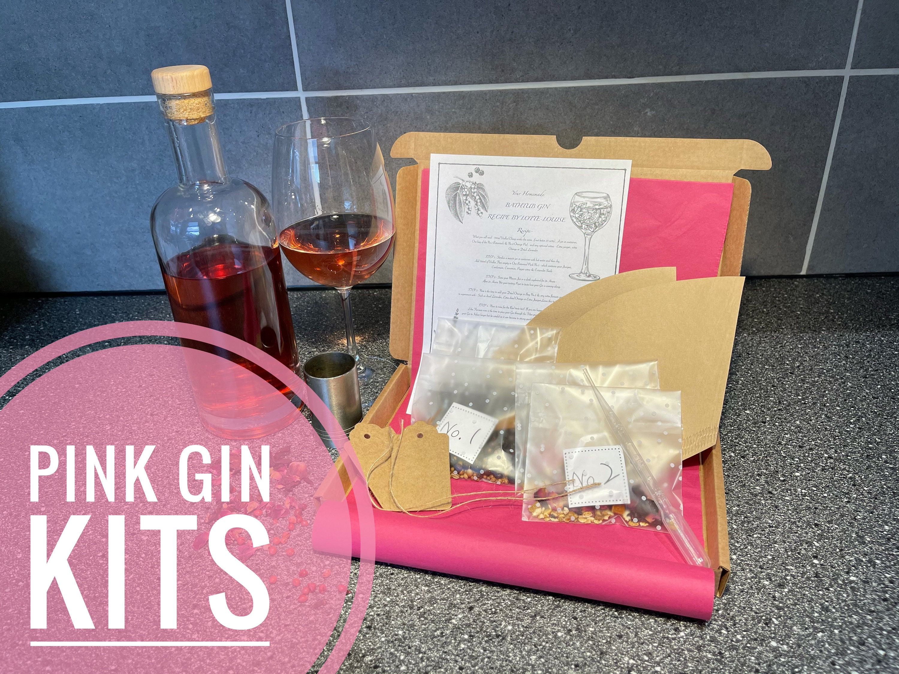 Gin Making Kit Make Your Own Gin Kit homemade Pink Gin Kit Etsy Hong Kong