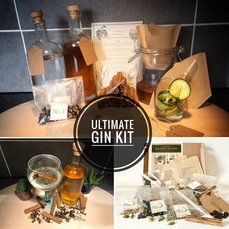 Ultimate Gin Making Kit Make Your Own Gin SUPREME Kit X4 Etsy UK