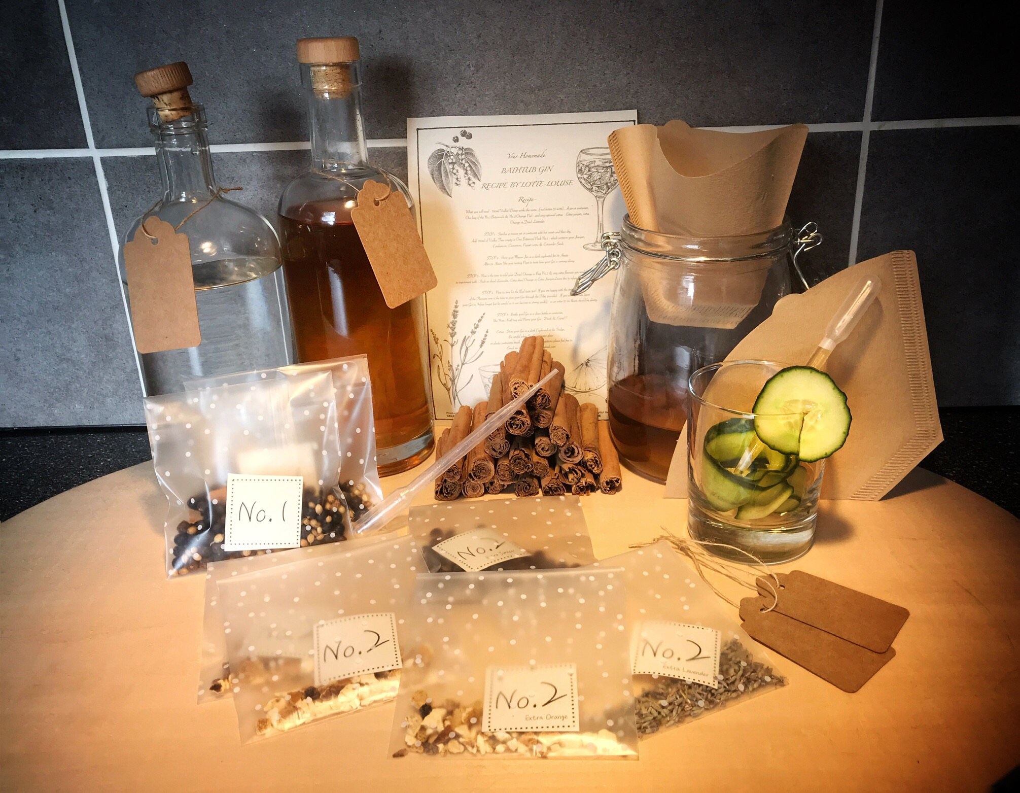 Homemade Gin Kit Make Your Own Gin Makes X2 Bottles of Gin Etsy UK