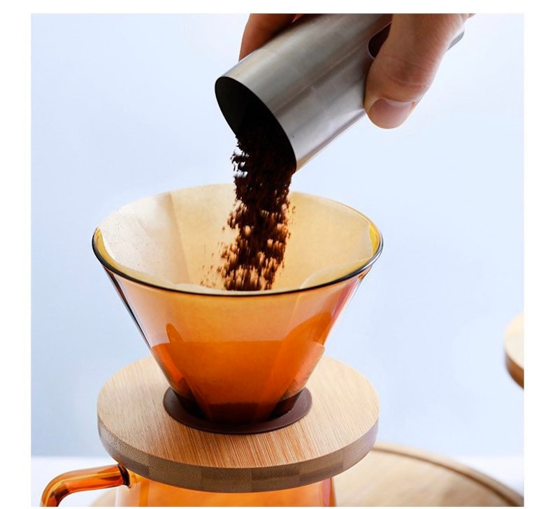 VANILLA BEAN Pour Over Coffee Set Orange Blue Unique Coffee Etsy