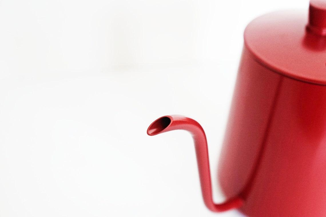 RED Gooseneck Kettle 600ml Unique Color Steel Coffee Kettle Etsy