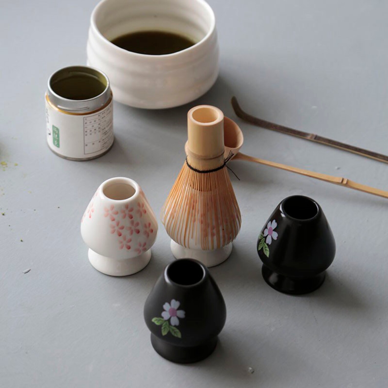 Matcha Whisk Holder Stand Matcha Bowl Japanese Handmade Black Etsy