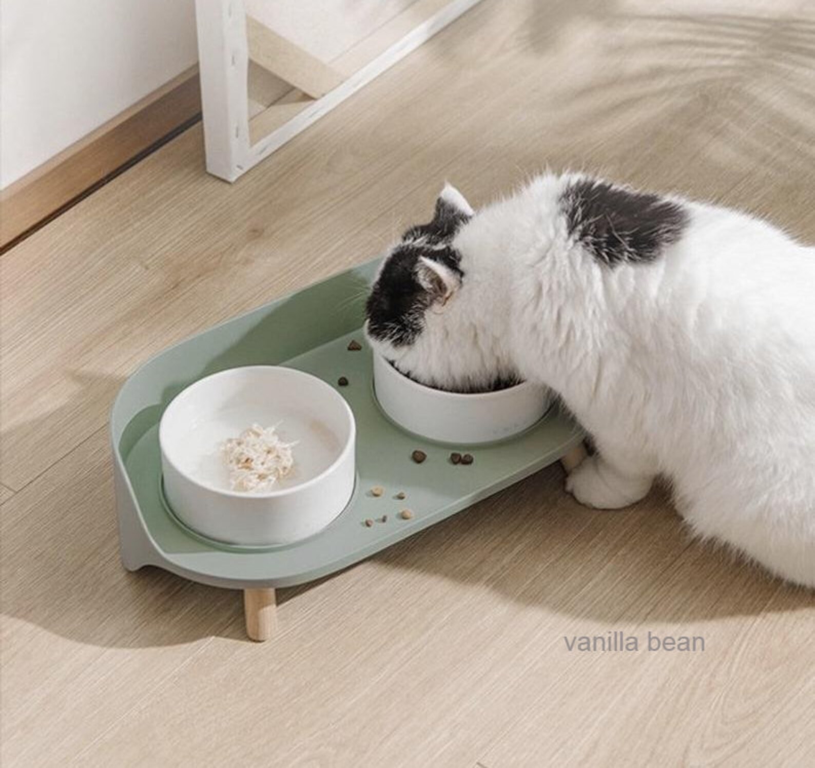 Ceramic Cat Bowl Stand Cat Bowls Elevated Ceramic Dog Bowl Etsy