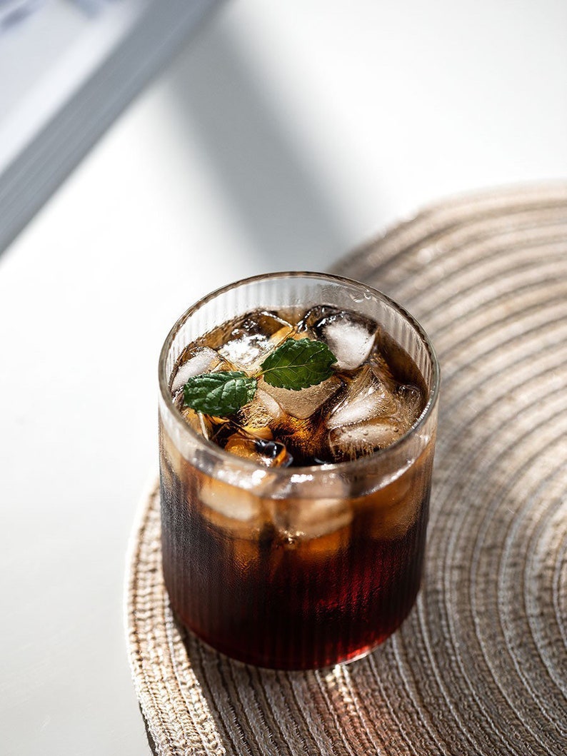 Glass Cup Short Cocktail Glass Coffee Glass Coffee Cup Modern Etsy