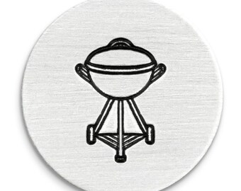 Grill Simply Made Design Stamp, 9.5mm. For Hand Stamping,  ImpressArt