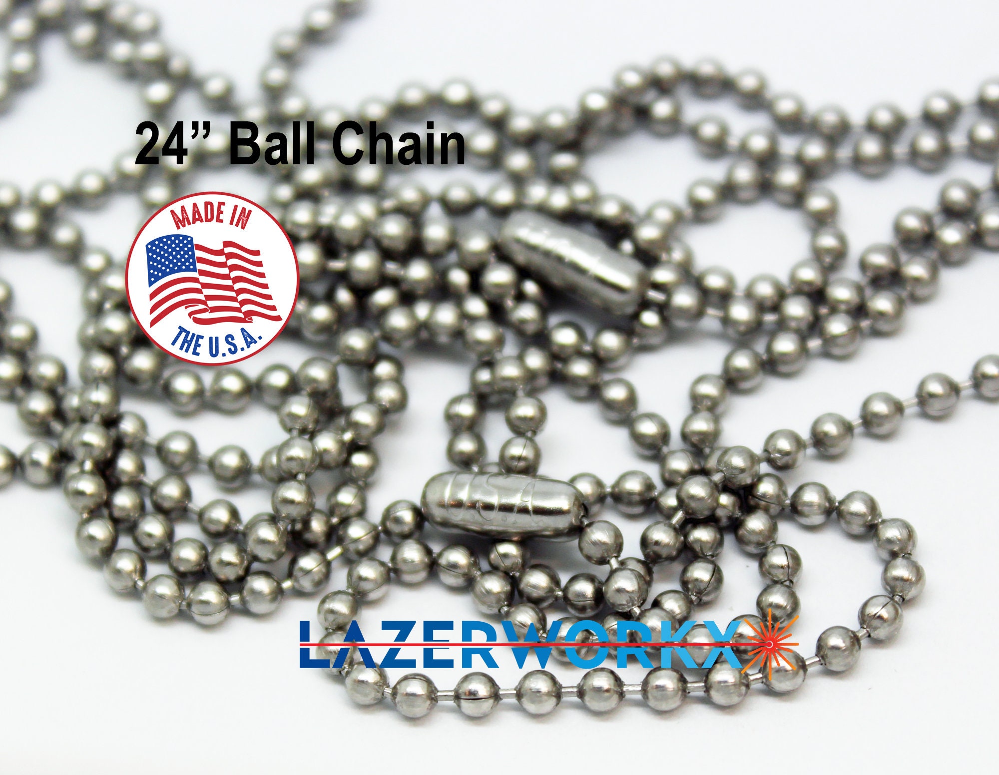 10m/Roll Dia 1.2/1.5mm 2mm 2.4mm Beaded Ball Stainless Steel Bulk Ball Bead