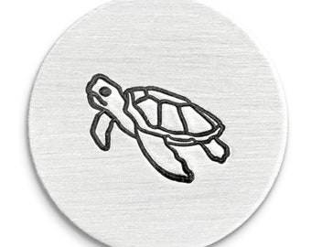 Sea Turtle Hawaiian 'Honu' Ultra Detail Stamp, 12mm for Hand Stamping by ImpressArt