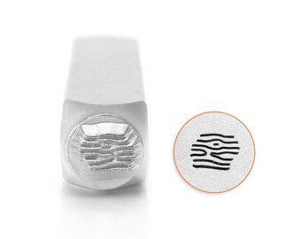 Wood Texture Design Stamp, 6mm, For Hand Stamping, By ImpressArt