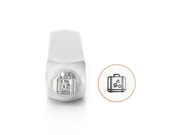 Suitcase Design Stamp, 6mm, For Hand Stamping, 6mm ImpressArt