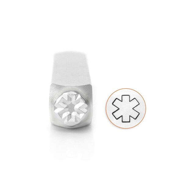 Medical Alert Symbol Outline Design Stamp, 9.5mm, For Hand Stamping, ImpressArt