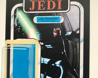 Vintage Style Return of the Jedi Luke Jedi knight Final duel custom cardback kit