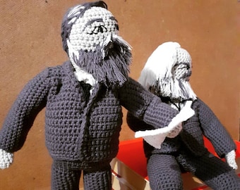 Marx y Engels amigurumi