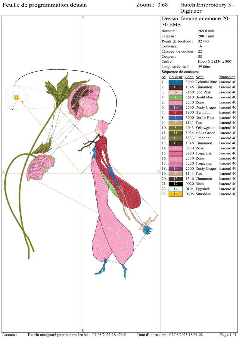 conception broderie machine femme anemone à télécharger image 2