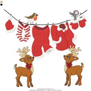 Santa&#39;s laundry design embroidery embroidery machine download