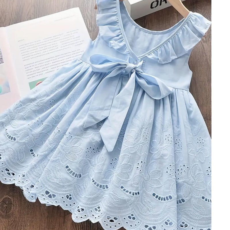 Fish & Kids Linen Dress / 6-7 main image 1