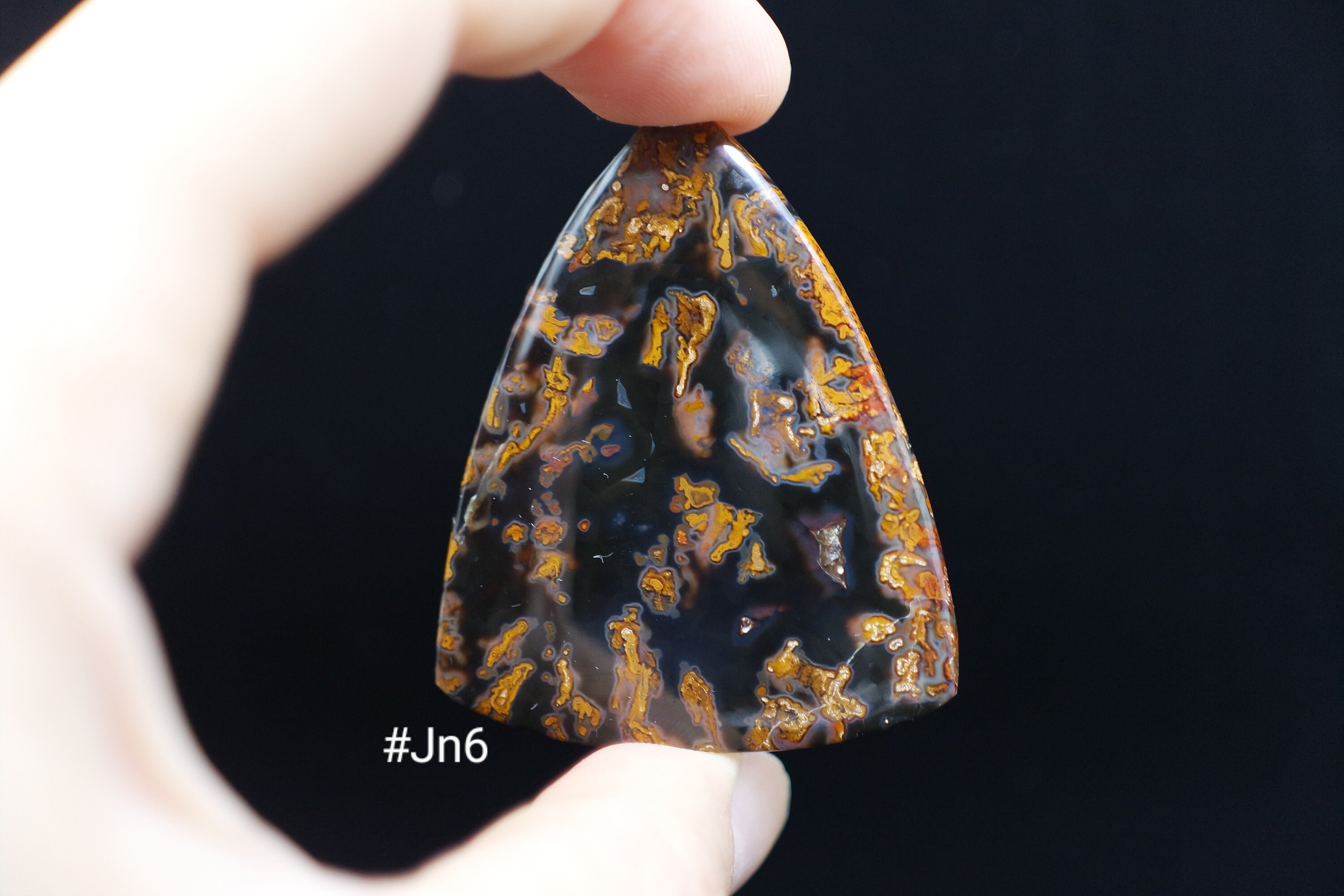Black Pseudomorph Agate Unisex Gift Jewelry Makingfor - Etsy UK