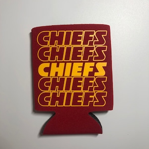 KC Chiefs Can Cooler, Kansas City Chiefs Can Cooler, Chiefs Fan Gift, Chiefs Birthday, Kelce, Chiefs Tailgate, chiefs super bowl, Mahomes