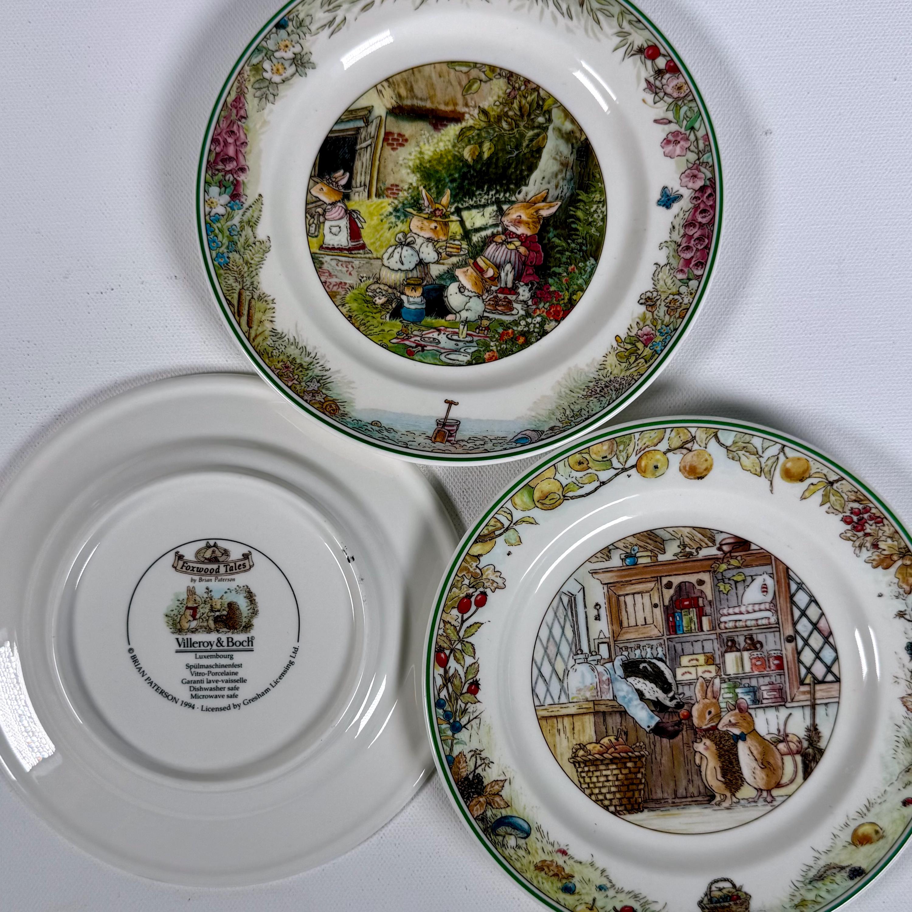 Villeroy&Boch Foxwood Tales コラボお皿4枚 Villeroy and Boch Foxwood Tales - Etsy