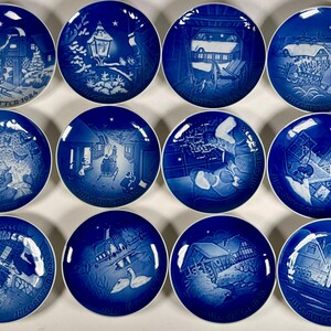 Christmas plate denmark 1970 - Etsy 日本