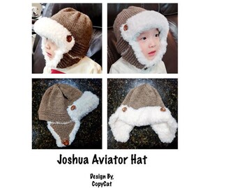 Joshua Aviator Hat *PATTERN ONLY*