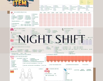 Ultimate Night Shift ICU Report Sheet