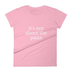 No se trata de la camiseta de manga corta de Pasta para mujer, camisa Bravo, reglas de Vanderpump, camisa divertida de James Kennedy y Lala Kent