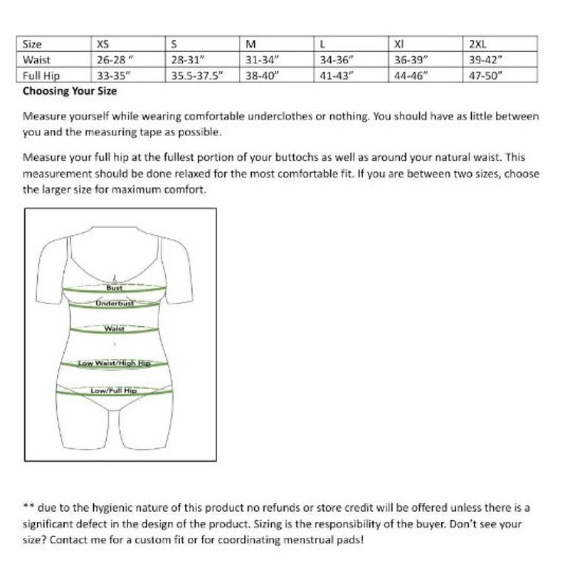 Evil Eye Custom made to order underwear, comfort undies, elastic free, full coverage, period panty option image 6