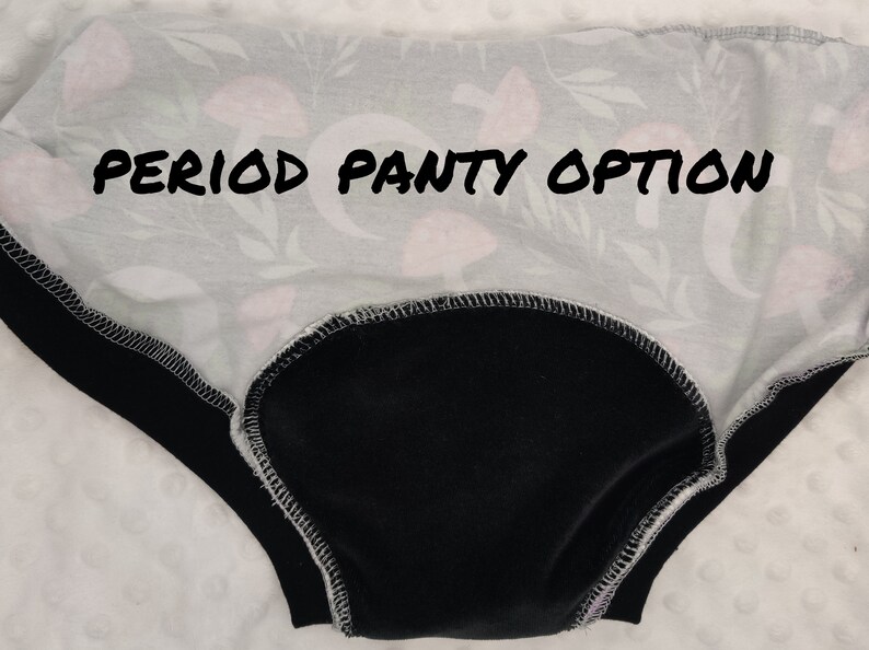 Evil Eye Custom made to order underwear, comfort undies, elastic free, full coverage, period panty option image 5