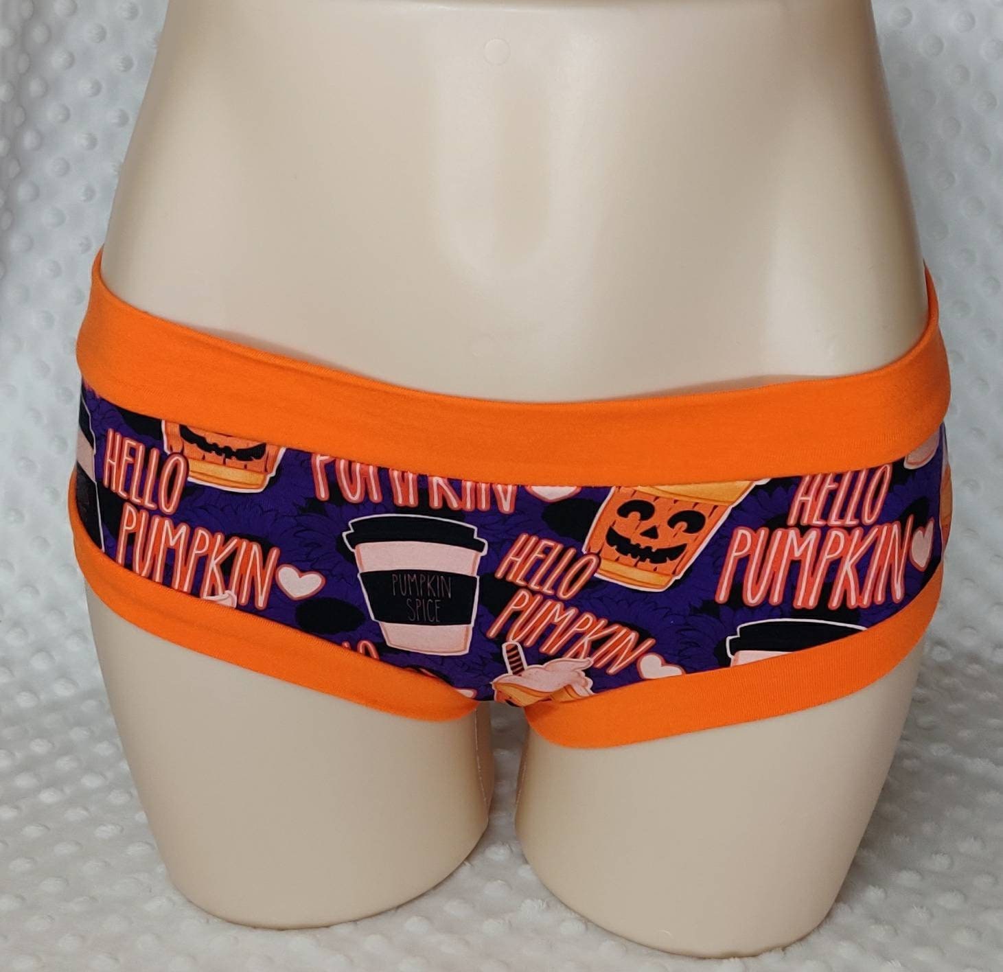 Halloween Boxer Briefs for Men Pumpkins Spiders Candy Corn Underwear 