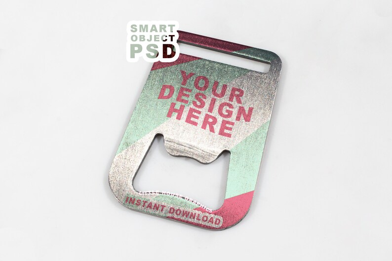 Download Bottle Opener Magnet Mockup Template For Metal Stainless Etsy