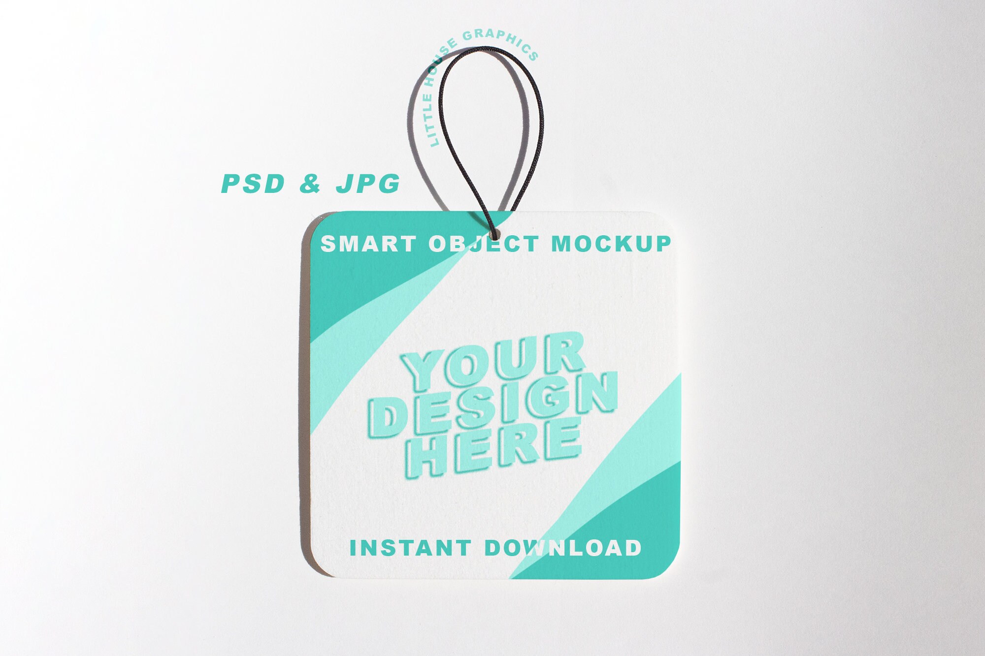 Car Freshener Mockup Plantilla para Square Essential Oils Etsy