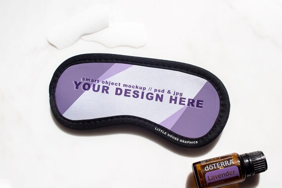 Download Eye Mask Mock Up Template For Neoprene Eyemask Sublimation Etsy PSD Mockup Templates