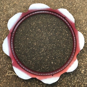 Recycled Tire Bird Feeder Red/White