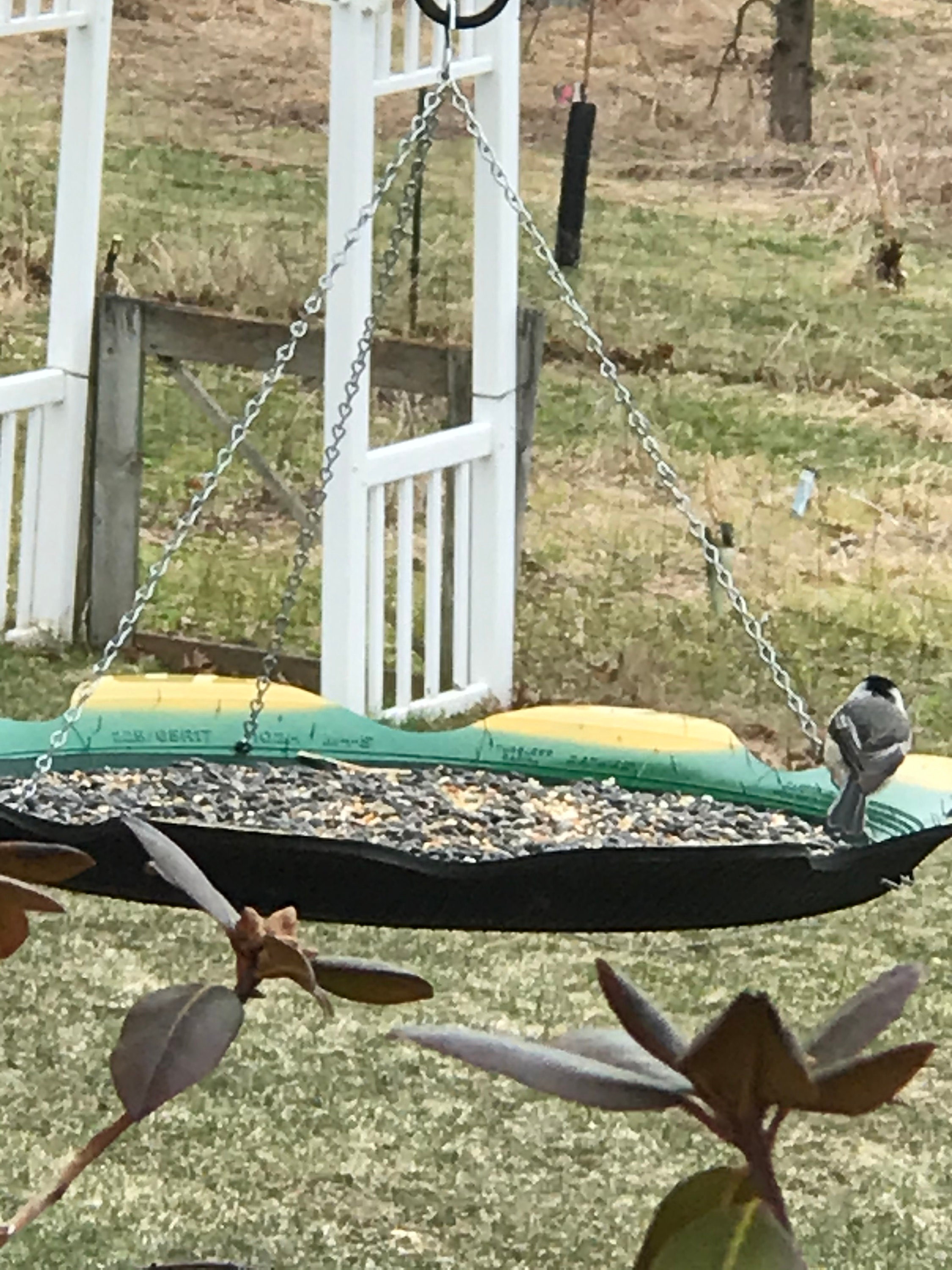 Recycled Tire Bird Feeder