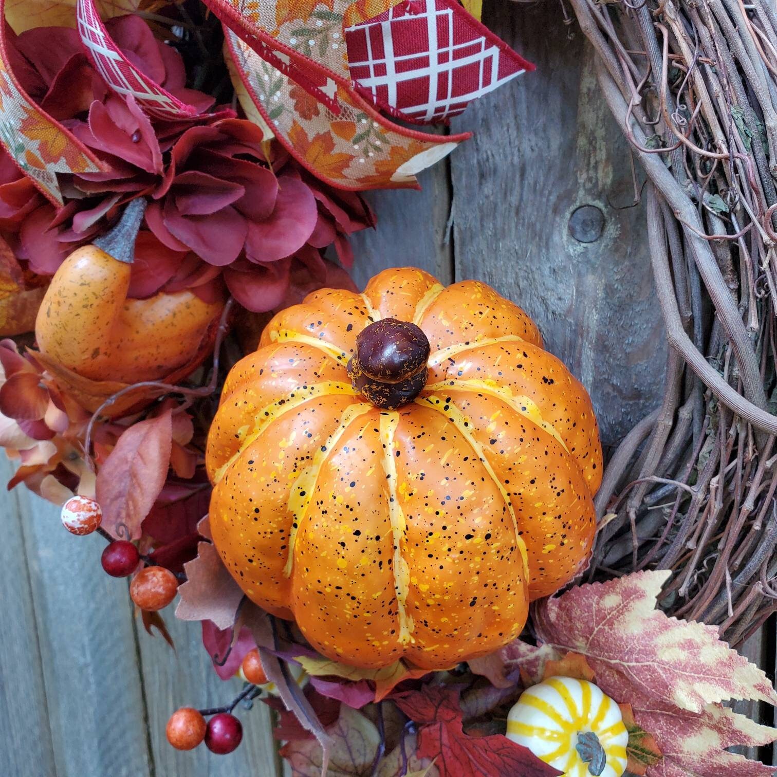 Rustic fall wreath, rustic door decor, pumpkin wreath, farmhouse decor