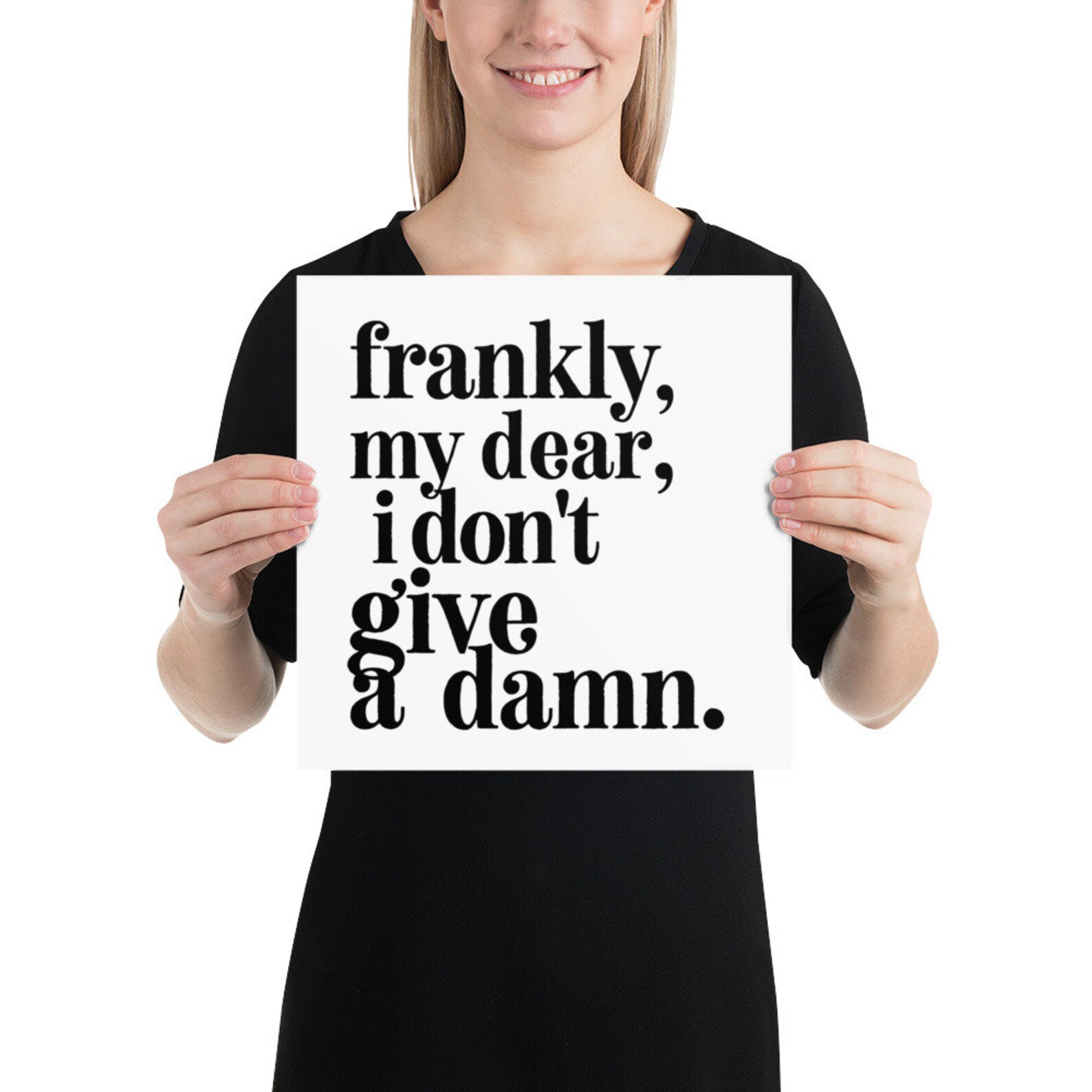 Frankly My Dear I Don T Give A Damn Poster Gone With The Etsy