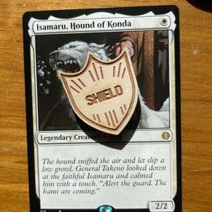 MTG Shield Counters - Ficha de madera - Streets of New Capenna y EDH 2022 Magic The Gathering