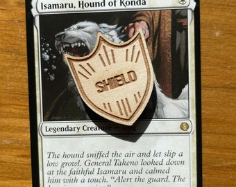MTG Shield Counters - Wooden Token - Streets of New Capenna and and EDH 2022 Magic The Gathering