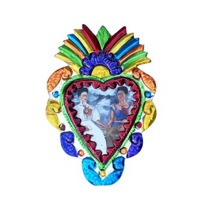Frida with Frame, Various Images, Mexican Crafts, Hanging, 10 x 8.3 cm (arch)